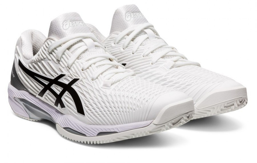ASICS Men's SOLUTION SPEED FF 2 Tennis Shoes in White/Black 8.5 M